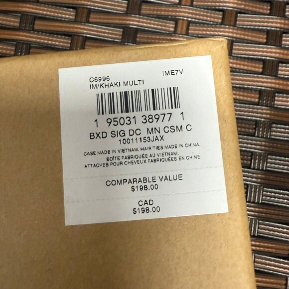 coach Boxed Mini Boxy Cosmetic Case And Hair Ties Set With Disco Patches c6996 - Picture 4 of 4